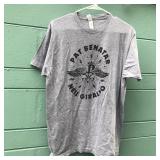 Band T-Shirt Pat Benatar & Neil Giraldo L Grey