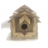 Tiki Style Wood Bird House