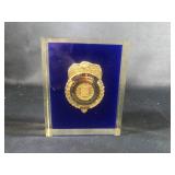 Special Agent Badge in Lucite