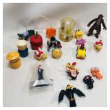 Vintage Fast Food Toy Lot: Mario +