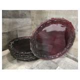 Vintage Avon 1876 Cape Cod Ruby Red Plates