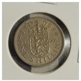 1966 Great Britain One Shilling Coin