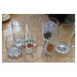 LOT OF VINTAGE BARWARE GLASSES