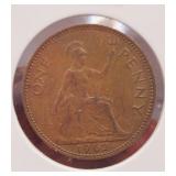 1962 UK GB GREAT BRITAIN PENNY