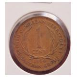 1964 BRITISH CARIBBEAN TERRITORIES 1 CENT