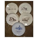 LOT OF 5 WALL PLATES- 2 MAHONE BAY!