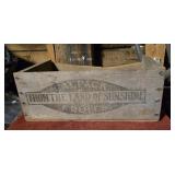 CALPACK Wooden Fruit Box-BOTTOM Stamped Yarmouth