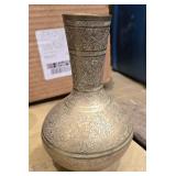 ORNATE BRASS VASE- MADE IN INDIA