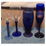 Lot of Cobalt Blue Glassware