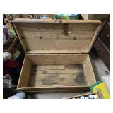 ANTIQUE WOODEN TRUNK