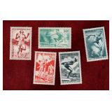 MONACO 1948 MINT OLYMPIC STAMPS SCOTT #204-208