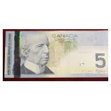 CANADA 2006 PTD 2010 $ 5 BANKNOTE BC-67b-i