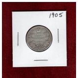 CANADA 1905 SILVER QUARTER