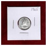 CANADA 1965 SILVER DIME UNC