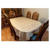 Vintage Dining Room Table with 5 chairs