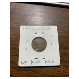 1952 No Mint Mark Wheat Penny