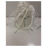 40- Plastic White Hangers