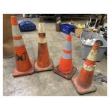 4 Road Cones