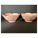 Lotus Candy Dish Bowl Scalloped Rose Bowl