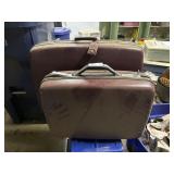 2-Samsonite maroon colored suitcases/ two sizes