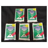 1990 Upper Deck Baseball Sealed Pack Lot of 5