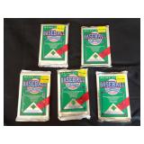 1990 Upper Deck Baseball Sealed Pack Lot of 5