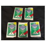 1990 Upper Deck Baseball Sealed Pack Lot of 5