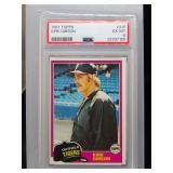 Kirk Gibson 1981 Topps Rookie PSA 6