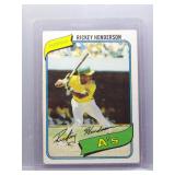 Rickey Henderson 1980 Topps Rookie