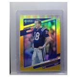 Peyton Manning 2021 Donruss Gold Press Proof