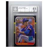 Greg Maddux 1987 Donruss Rookie Beckett 8.5