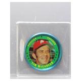 Tim McCarver 1970 Topps Coin