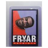 Irving Fryar Rookie ERROR Wrong Back