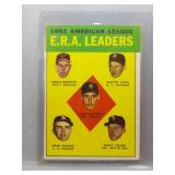 Whitey Ford Robin Roberts 1963 Topps ERA Leaders