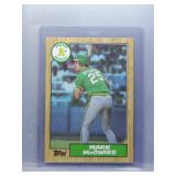 Mark McGwire 1987 Topps Rookie