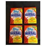 1988 Topps Baseball Sealed Wax Pack Lot of 4