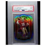 Joe Montana 2020 Select Light Blue Die Cut PSA 9