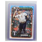 Corey Seager 2024 Topps Holiday SP Lights