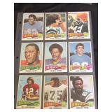 Lot of 9 1975 Topps (Taylor)