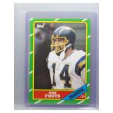 Dan Fouts 1986 Topps