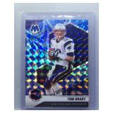 Tom Brady 2021 Mosaic Blue Reactive