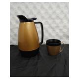 Vintage MCM Thermo-Serv Insulated Coffee Carafe