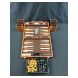 Backgammon Set w Chess Pieces