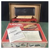 Lionel operating log dump car ATSF 9310 opened