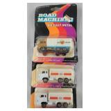 (3) Road Machines Die Cast Trucks