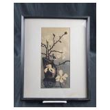 10.5x13 vtg  Japanese woodblock artwork unsigned