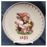 Vintage Hummel 1985 Annual Plate Chick Girl