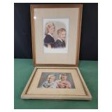 1960s framed children photos, Ilan Mills