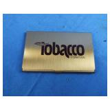 Tobacco International solid brass cigarette case