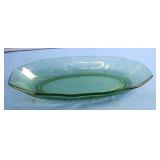 Uranium oval glass serving dish